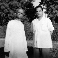 With his Guru Annasaheb Ratanjankar